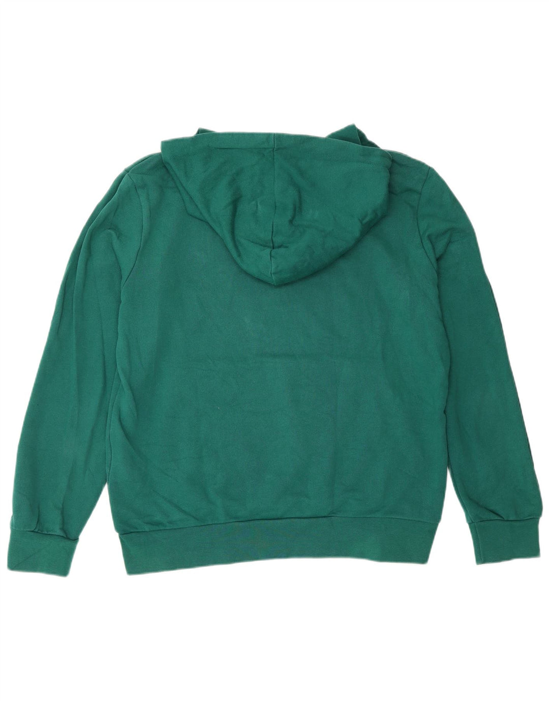 Pulover Diadora pentru bărbați cu glugă grafică, bumbac verde mediu