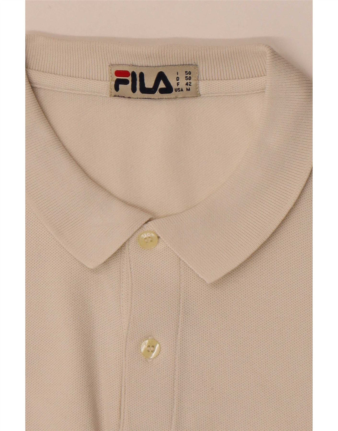 Tricou polo Fila pentru bărbați, alb mediu