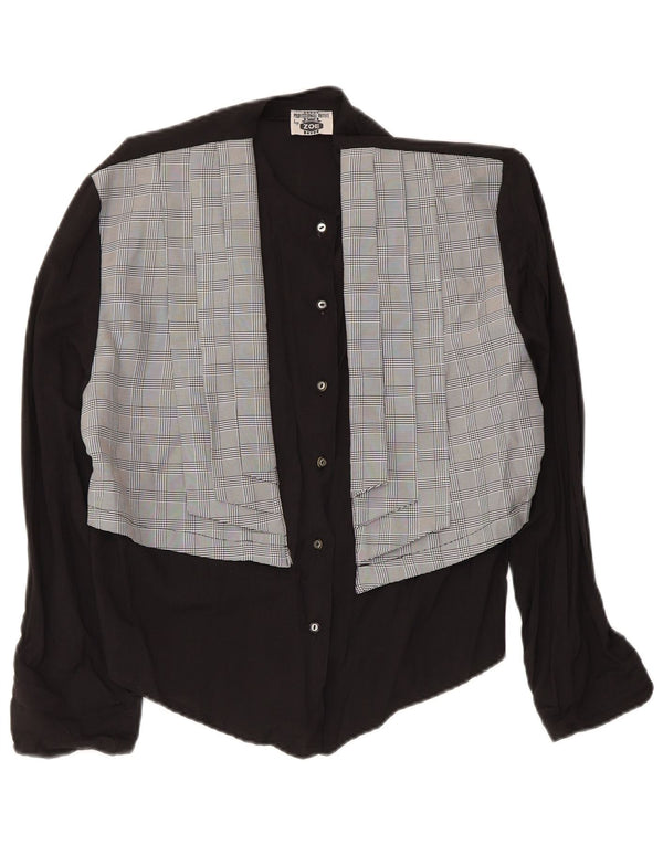 Bluză cămașă pentru femei Zoe IT 44 Medium Black Check Viscose