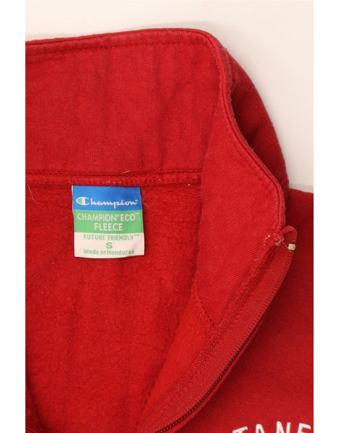 CHAMPION Mens Stanford Cardinal Zip Neck Sweatshirt Jumper Small Red Vintage Champion and Second-Hand Champion from Messina Hembry 