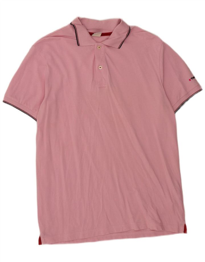 Tricou polo pentru bărbați Think Pink, bumbac mare, roz