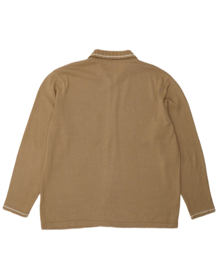 Pulover cardigan pentru bărbați Lacoste Mărimea 8 3XL bumbac bej