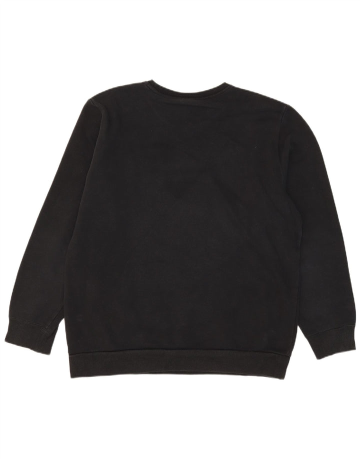 Hanorac pentru bărbați Adidas Jumper mare, negru, bumbac