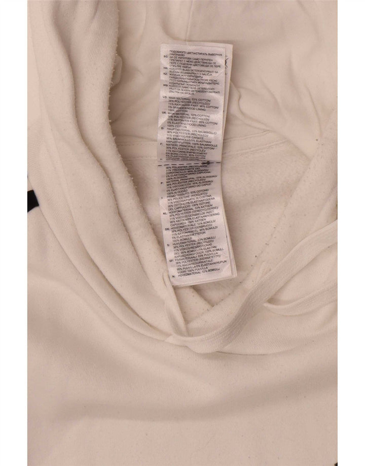 Pulover Adidas pentru bărbați, bumbac alb mediu