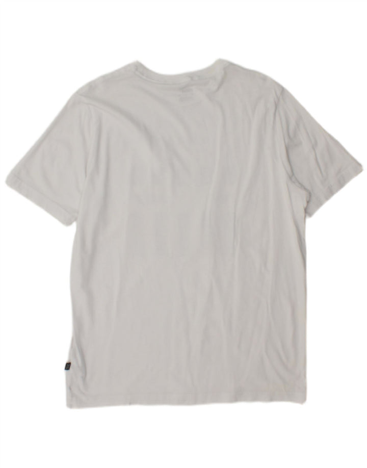 Tricou cu grafic Puma pentru bărbați Top, mediu, alb, bumbac
