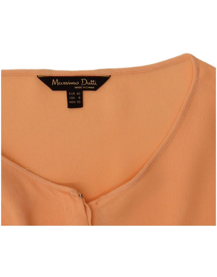 Bluză cămașă transparentă pentru femei Massimo Dutti EU 40 portocaliu mediu