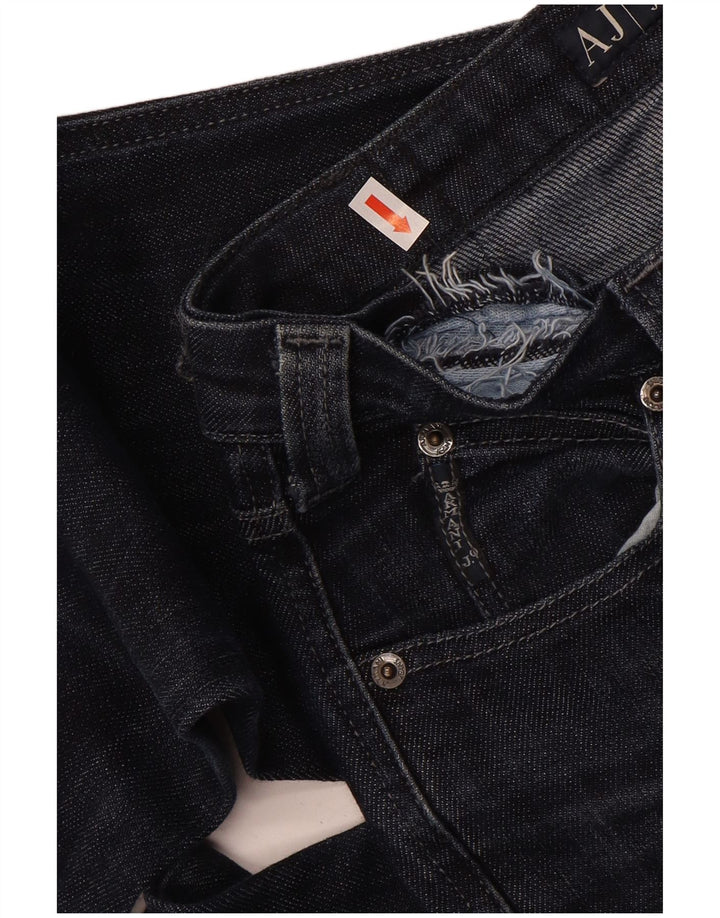 Blugi drepti pentru femei Armani W26 L32 Bumbac bleumarin