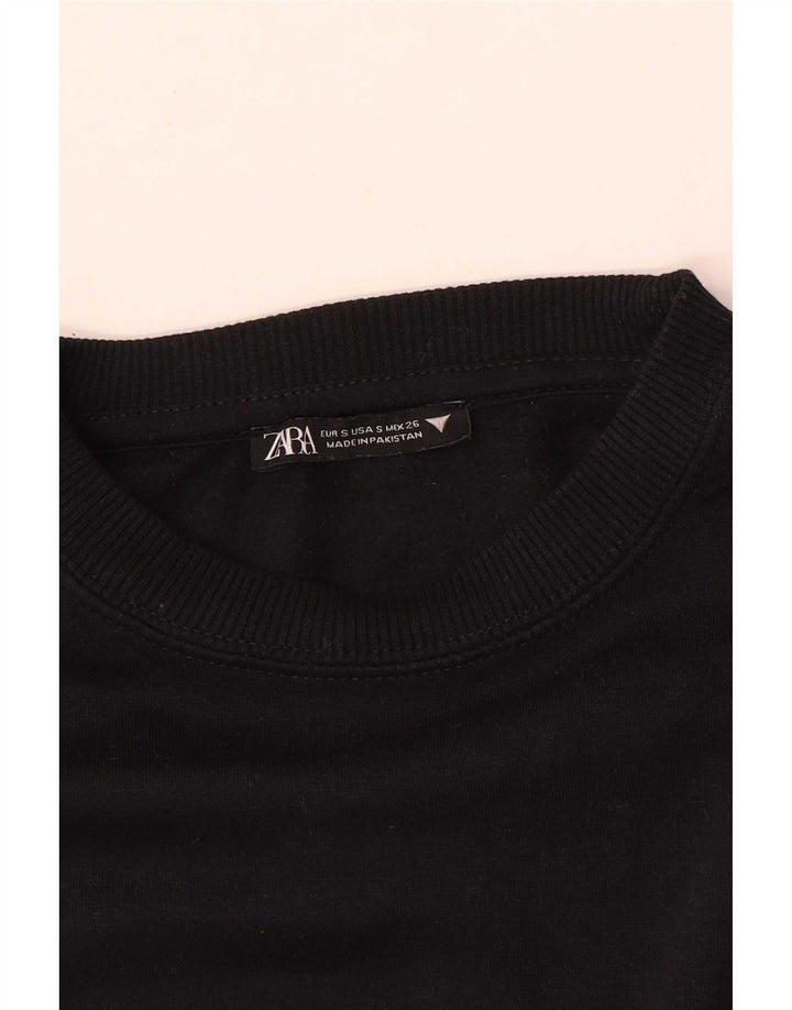 Top Crop Poncho pentru Damă Zara UK 10 Mic Negru
