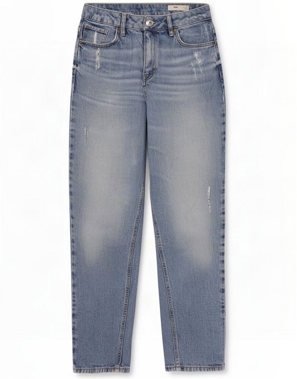Marks & Spencer Blugi conici cu talie înaltă pentru femei UK 12 Medium W28 L27 Blue