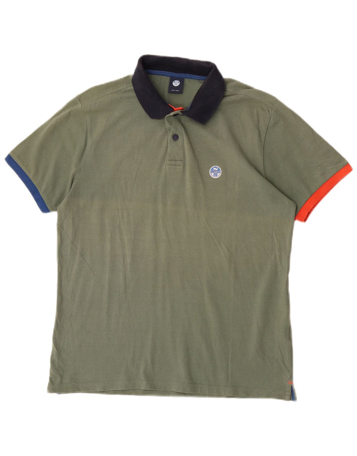 Tricou polo pentru bărbați North Sails Mic Kaki