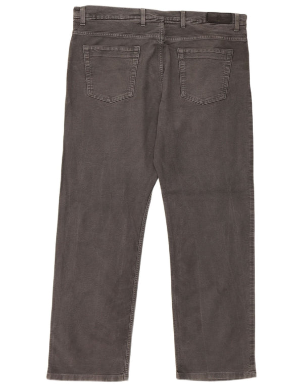 Marks & Spencer Pantaloni casual drepti pentru bărbați Blue Harbour W40 L31 gri