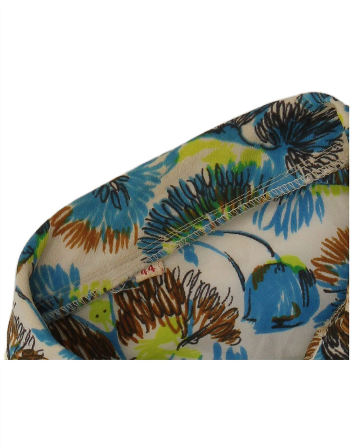 Cămașă Vintage Femei IT 44 Medium Multicolor Floral