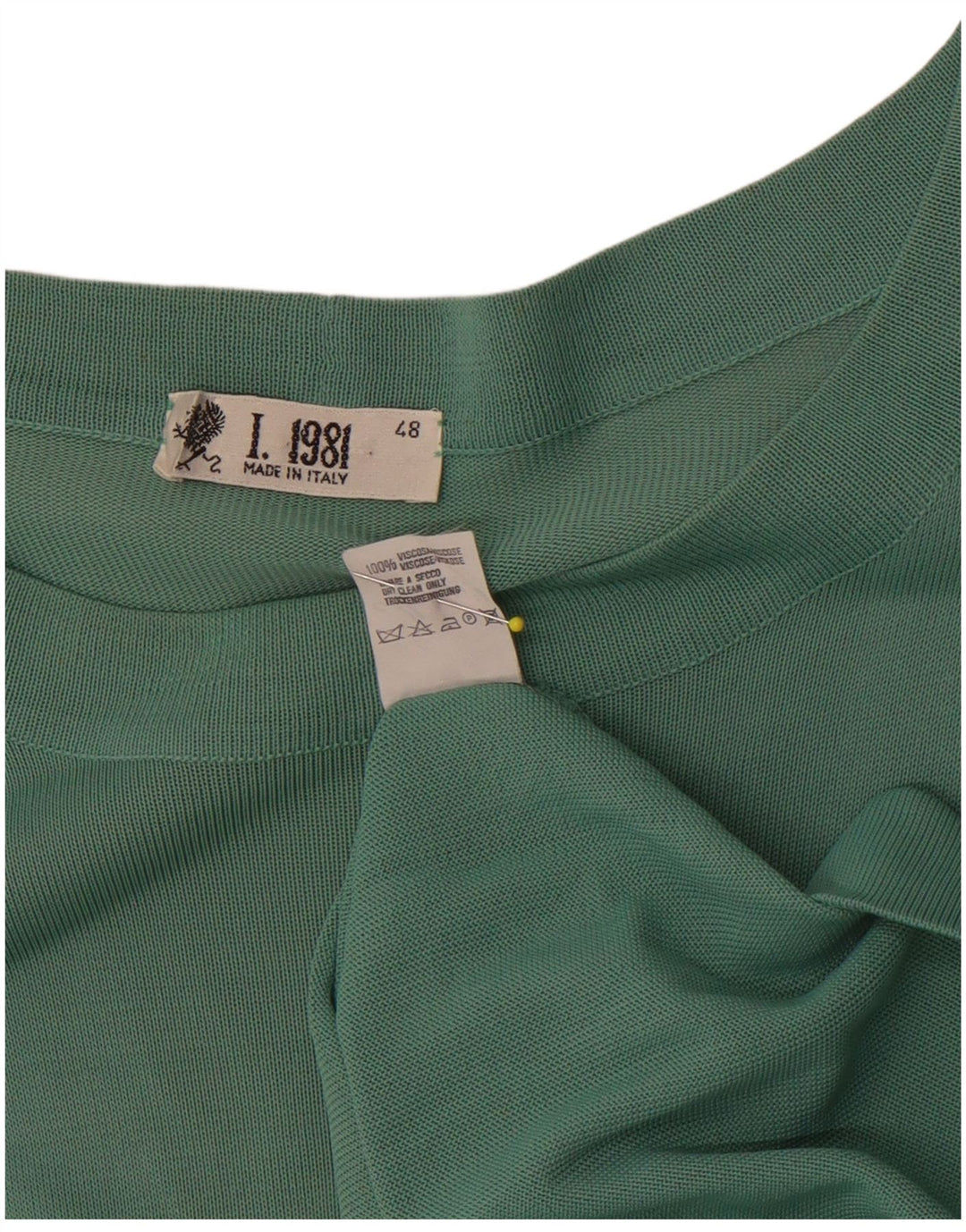 Tricou Vintage pentru bărbați Top IT 48 Medium Green Viscose