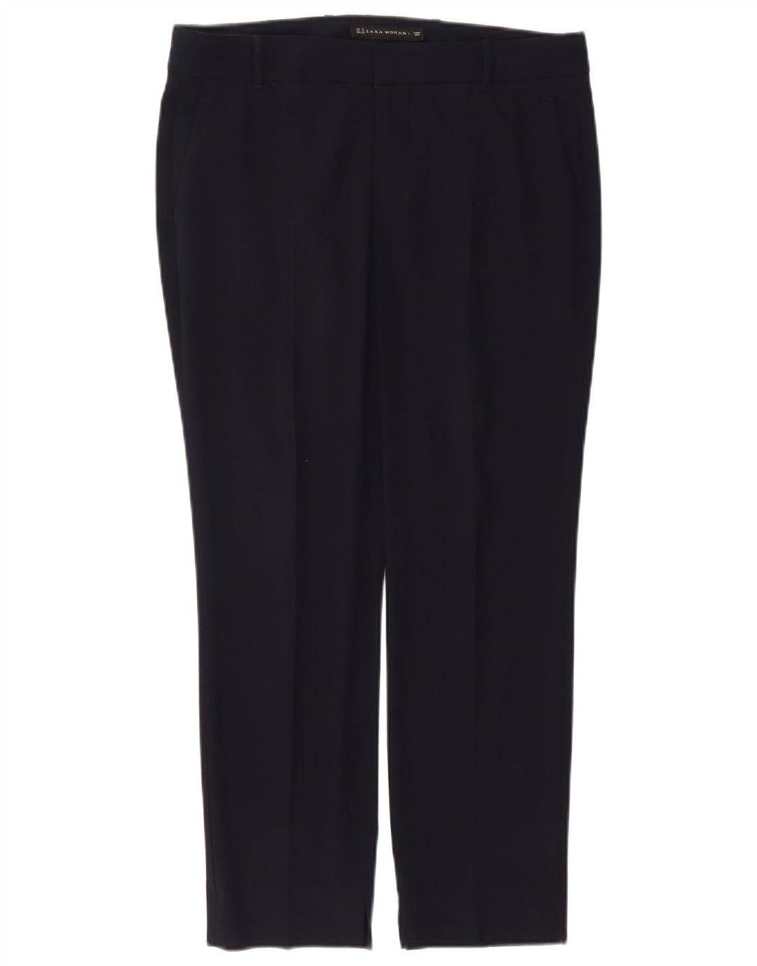 Pantaloni de costum slim pentru femei Zara Mediu L28 L26 Poliester bleumarin