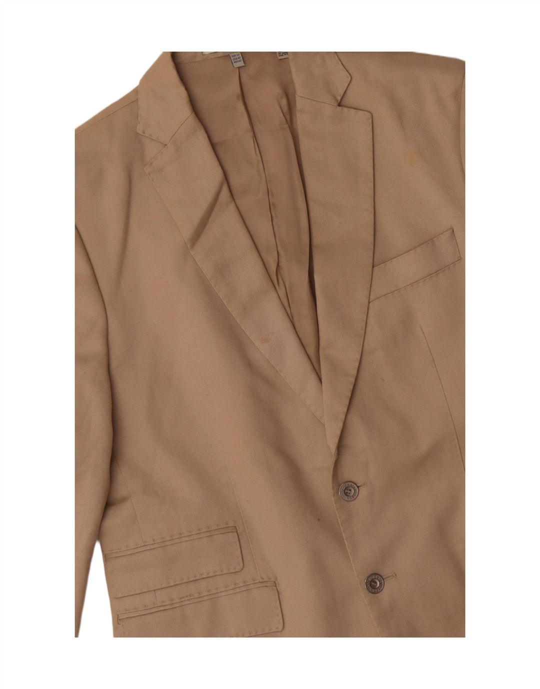 Blazer pentru bărbați Zara cu 2 nasturi EU 50 Bumbac Bej Mediu