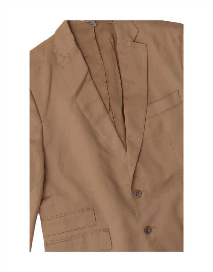 Blazer pentru bărbați Zara cu 2 nasturi EU 50 Bumbac Bej Mediu
