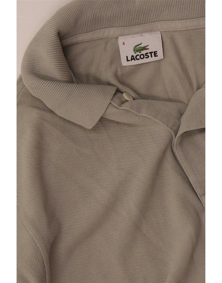Tricou polo Lacoste pentru bărbați, mărimea 4, gri mediu