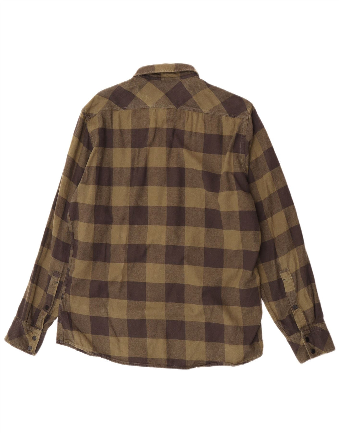 Cămașă de flanel pentru bărbați Hugo Boss, mare kaki, bumbac