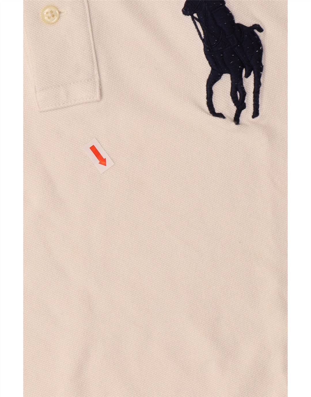 POLO RALPH LAUREN Tricou polo cu grafic pentru baieti 14-15 ani, mare, alb, bumbac