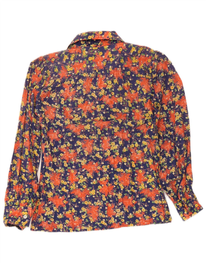 Bluză Cămașă Vintage Femei IT 42 Medium Multicolor Floral