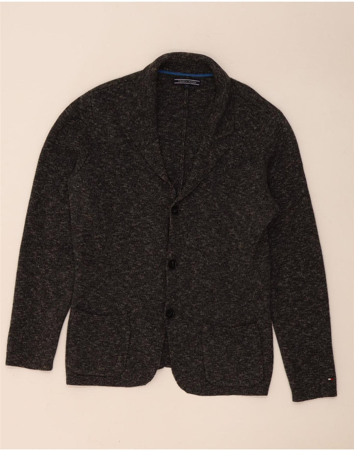 TOMMY HILFIGER Jachetă pentru bărbați cu 3 nasturi, Marea Britanie 38, gri mediu cu pete