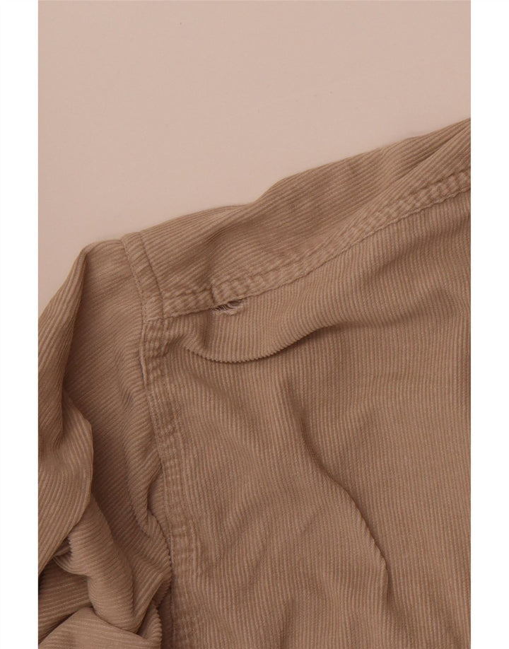 COTTON CLUB Cămașă pentru bărbați din velur din bumbac mare, bej