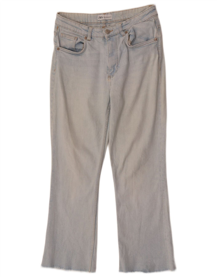 Blugi Zara Femei Bootcut EU 38 Mici W28 L26 Bumbac Albastru