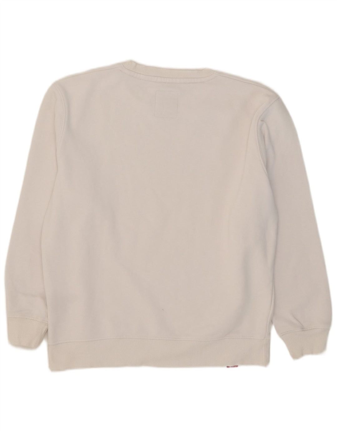 Hanorac grafic pentru bărbați Alpha Industries Pulover Bumbac alb mediu