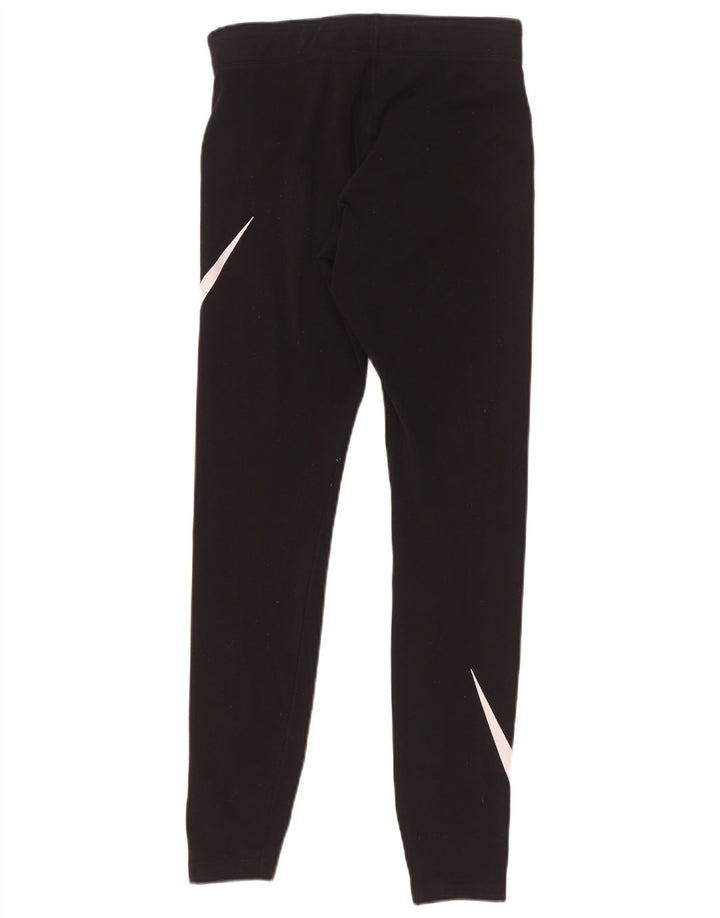 Leggings grafic Nike pentru femei UK 8 Small Black Bumbac