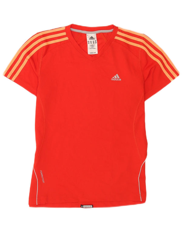 Tricou Adidas pentru femei Top UK 14 Medium Red Poliester Sports