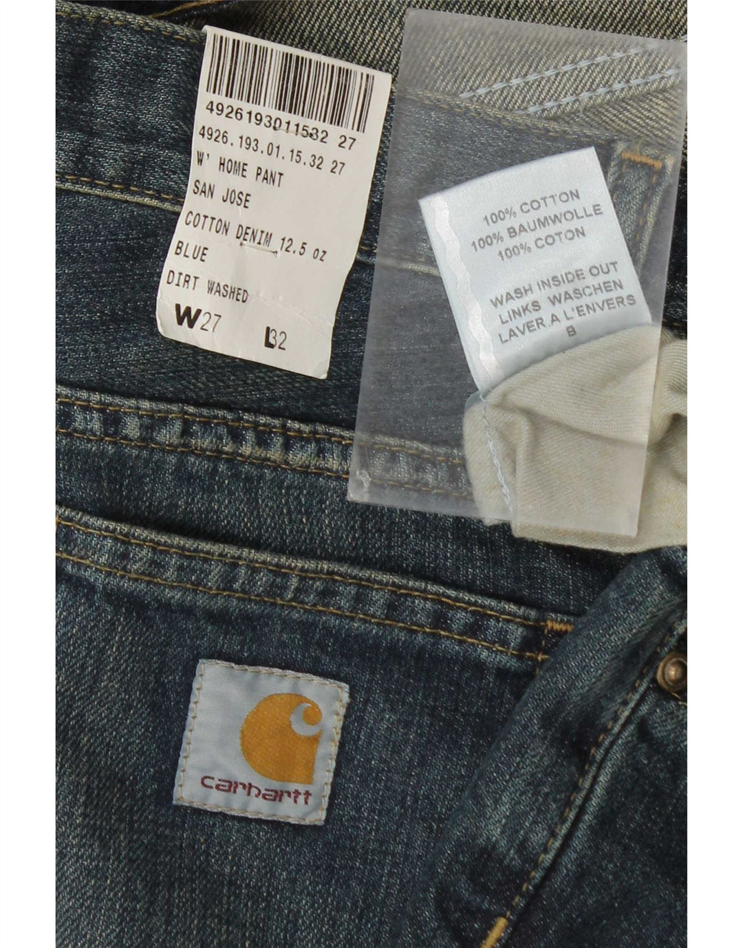 Blugi Carhartt pentru femei Bootcut W27 L32 Bumbac albastru