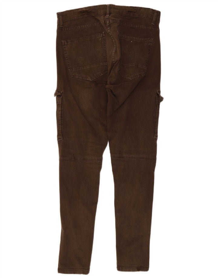 Pantaloni cargo slim pentru bărbați Zara EU 44 Large L34 L29 Kaki
