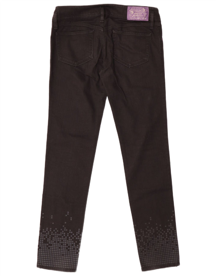 Blugi Diesel Matic Slim pentru femei W31 L34 bumbac geometric negru