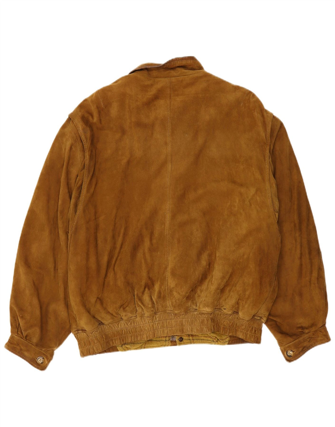Jachetă Bomber Vintage pentru bărbați din piele intoarsa IT 52 XL Bej