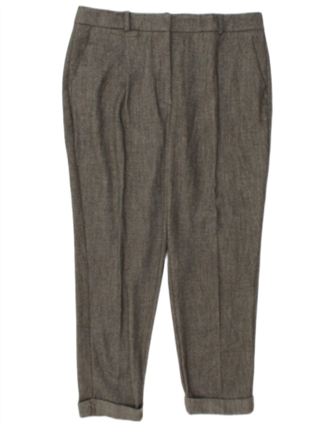 Pantaloni de costum pentru femei Zara Mediu L28 L24 Kaki Poliester