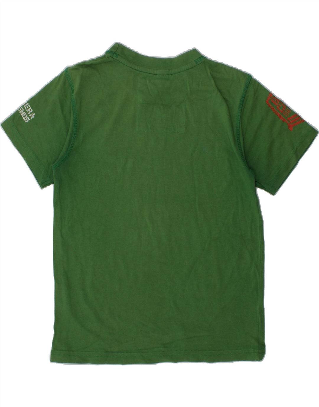 CARRERA Boys Graphic T-Shirt Top 5-6 Years Green Cotton | Vintage Carrera | Thrift | Second-Hand Carrera | Used Clothing | Messina Hembry 