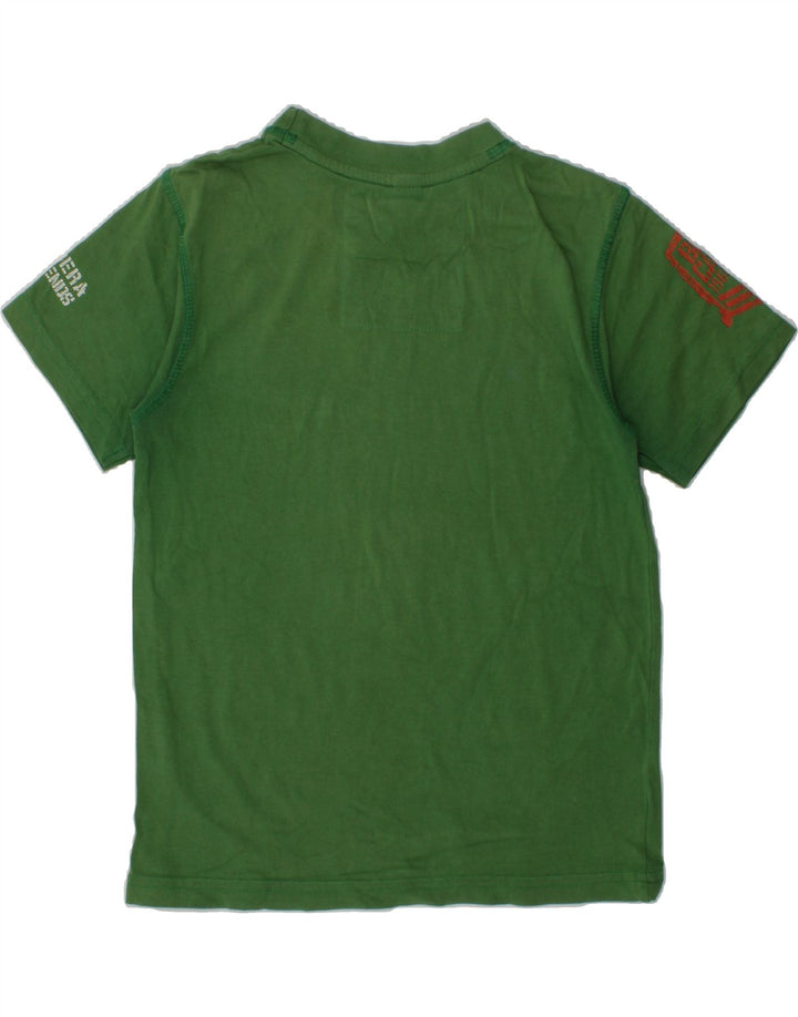 CARRERA Boys Graphic T-Shirt Top 5-6 Years Green Cotton | Vintage Carrera | Thrift | Second-Hand Carrera | Used Clothing | Messina Hembry 
