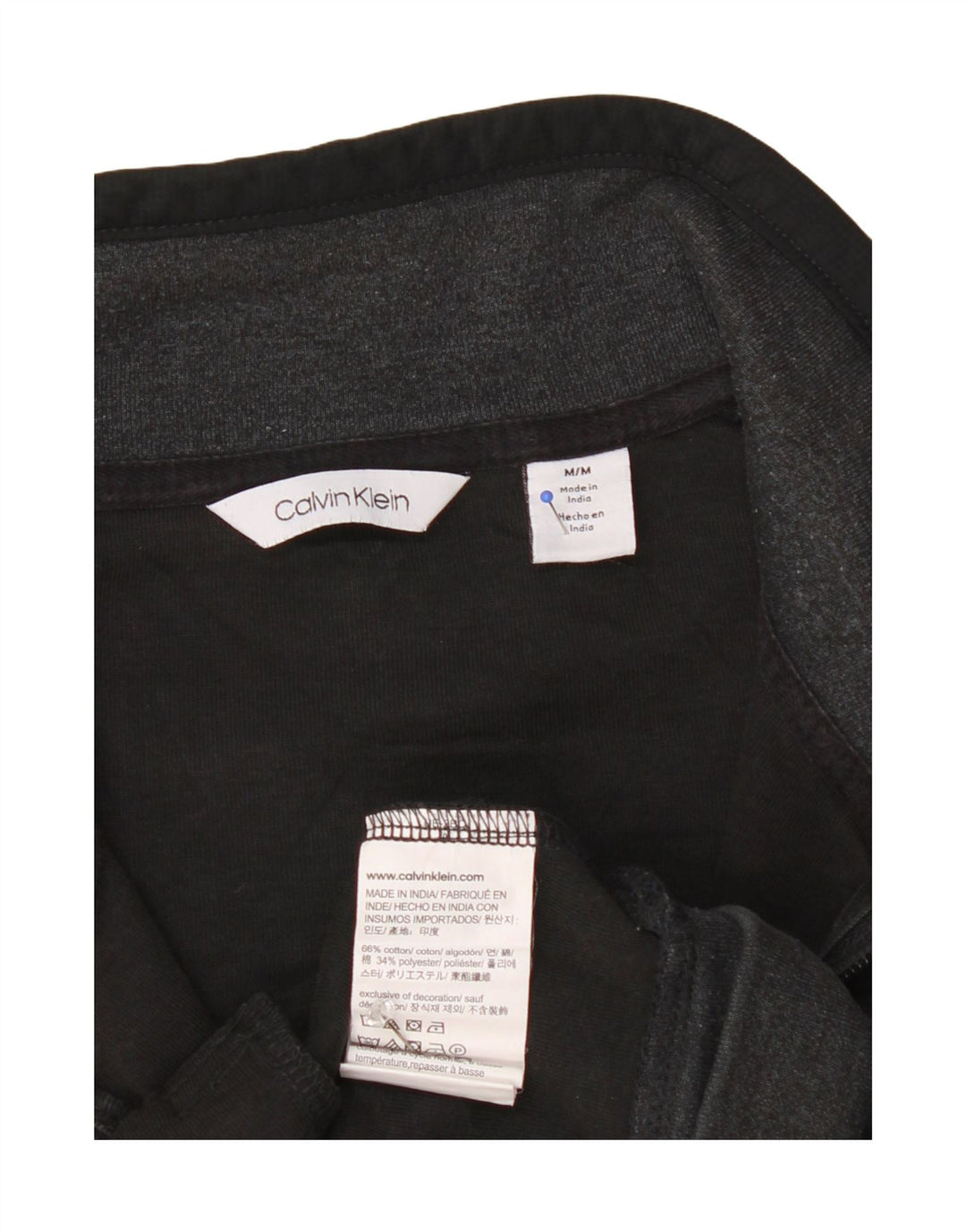 Jachetă de trening Calvin Klein pentru bărbați, bumbac color bloc, gri mediu