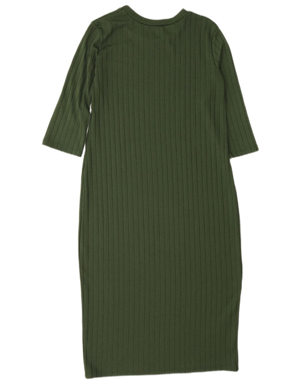 Rochie cu mâneci 3/4 pentru femei Zara UK 12 verde mediu