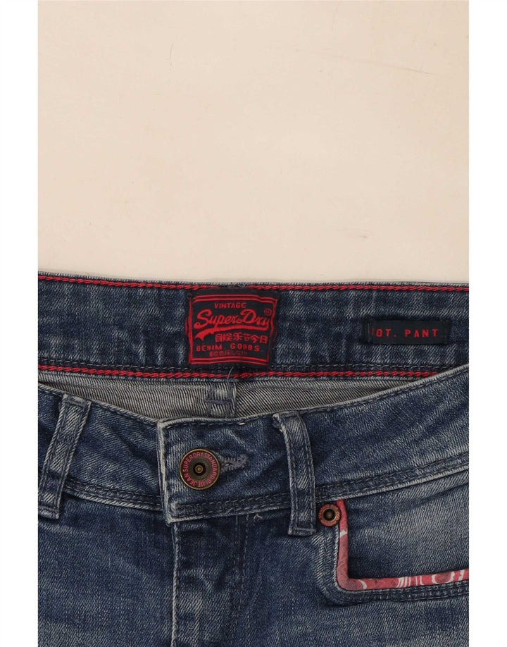 Pantaloni caldi din denim pentru femei Superdry Medium W28 Blue