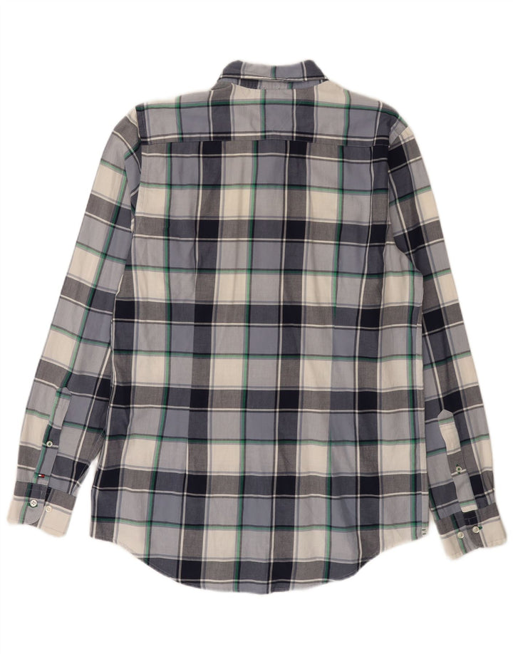 Cămașă pentru bărbați Tommy Hilfiger Slim Fit, mare, albastru, din bumbac