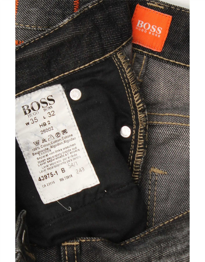 Blugi drepti pentru bărbați Hugo Boss W35 L32 bumbac gri
