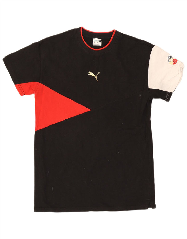 Tricou pentru bărbați Puma Top mic, negru, color block, bumbac