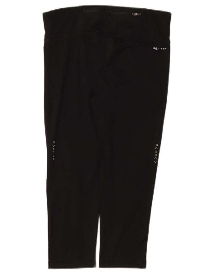 Leggings capri Nike Dri Fit pentru femei UK 8 Small Black