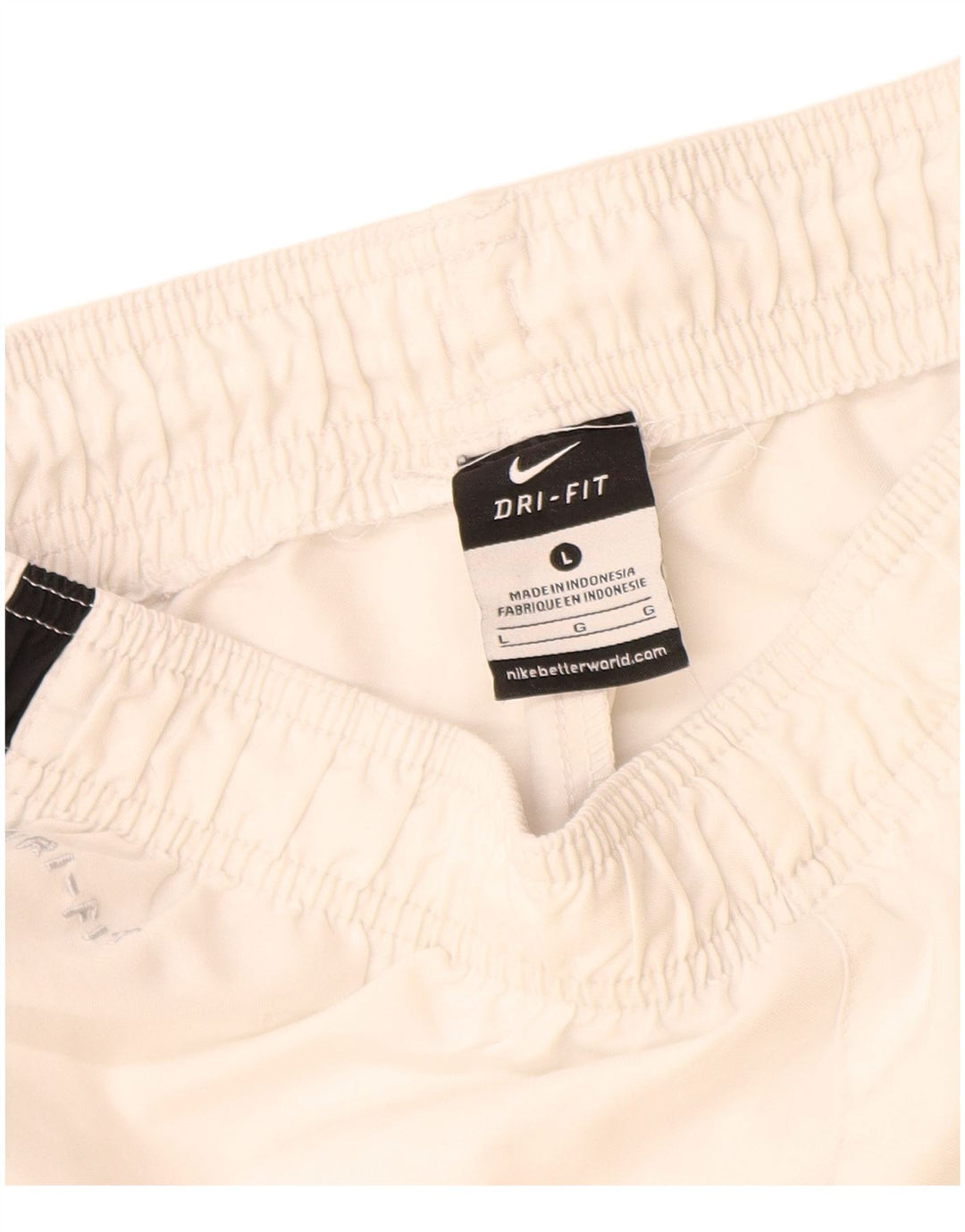 Pantaloni scurți sport Nike Dri Fit pentru băieți 12-13 ani, mari, alb, poliester