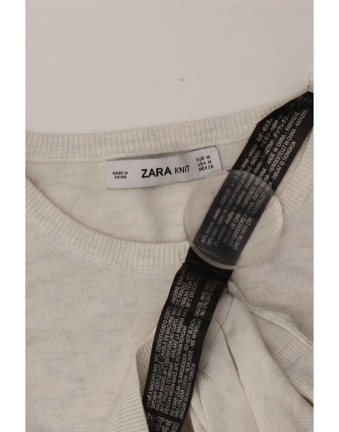 Pulover cardigan pentru femei Zara UK 12, gri mediu, viscoză cu pături