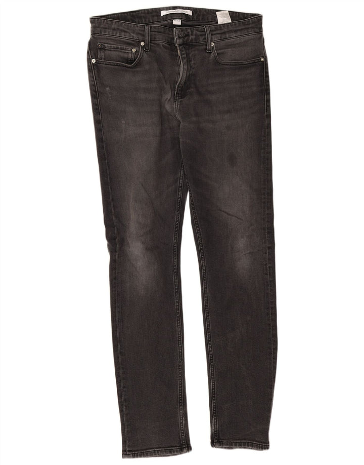 Blugi slim pentru bărbați Calvin Klein W32 L32 bumbac gri