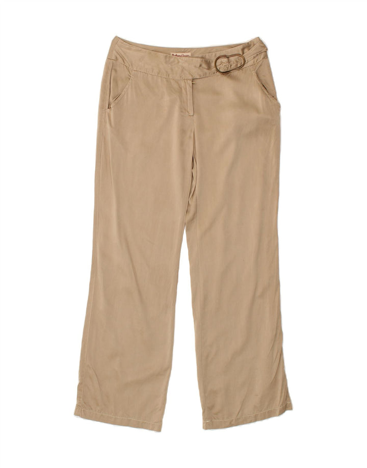 MARLBORO CLASSICS Womens Straight Trousers EU 42 Large W32 L30 Beige Vintage Marlboro Classics and Second-Hand Marlboro Classics from Messina Hembry 
