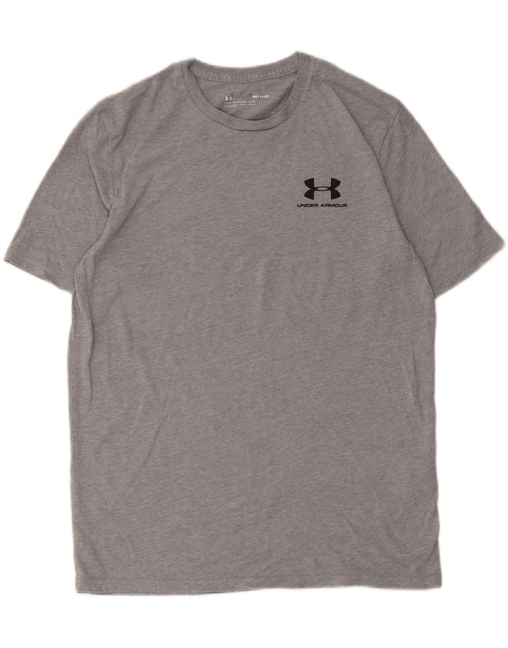 Tricou Under Armour pentru bărbați Top mic din bumbac gri