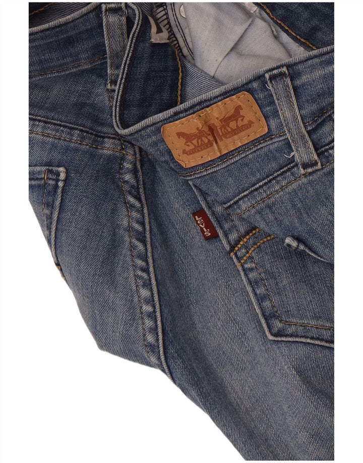Jeans skinny Levi's pentru femei cu jambiere W26 L30 albastru
